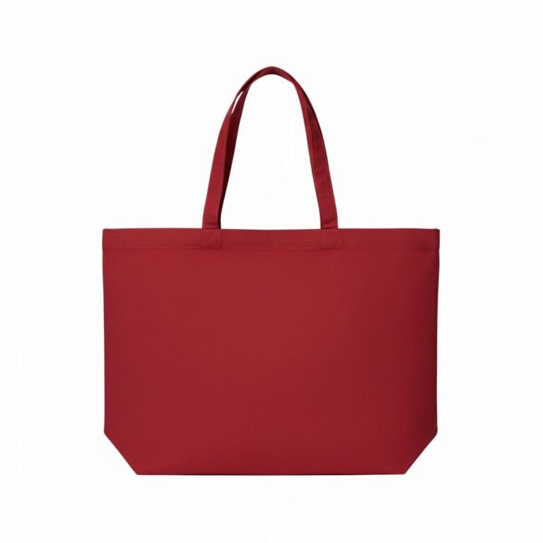 Bolsas de tela de algodón de 200 gsm en color rojo