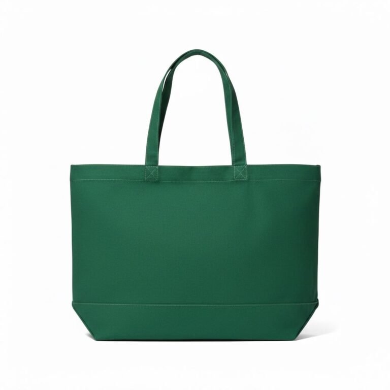 Bolsas de tela de algodón de 200 gsm en color verde