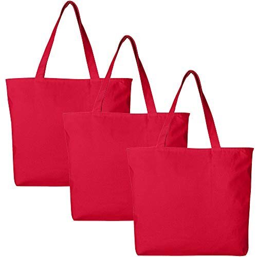 Bolsas de lona rojizas - Cotton Tote Factory