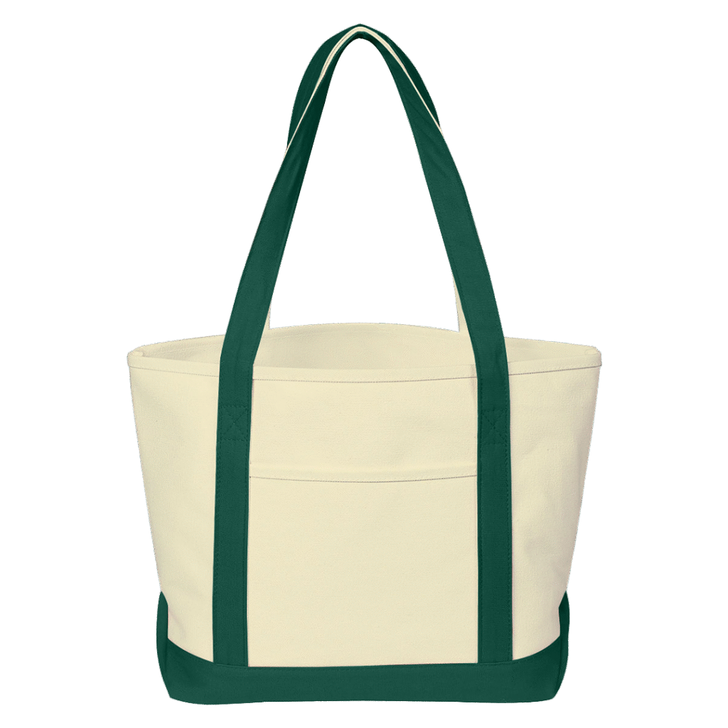 Lona de algodón con asa de color - Cotton Tote Factory