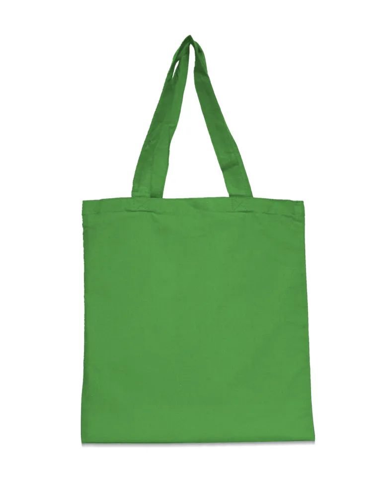 Bolsas verdes con asa larga - Cotton Tote Factory