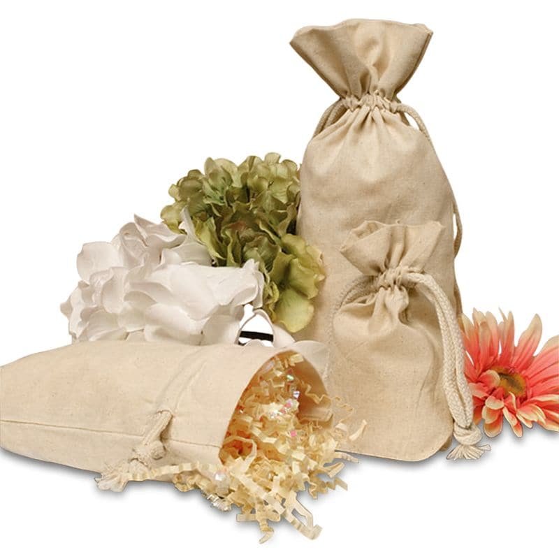 pequeños cordones de algodón natural