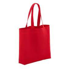 Bolsos rojizos con asa larga - Cotton Tote Factory