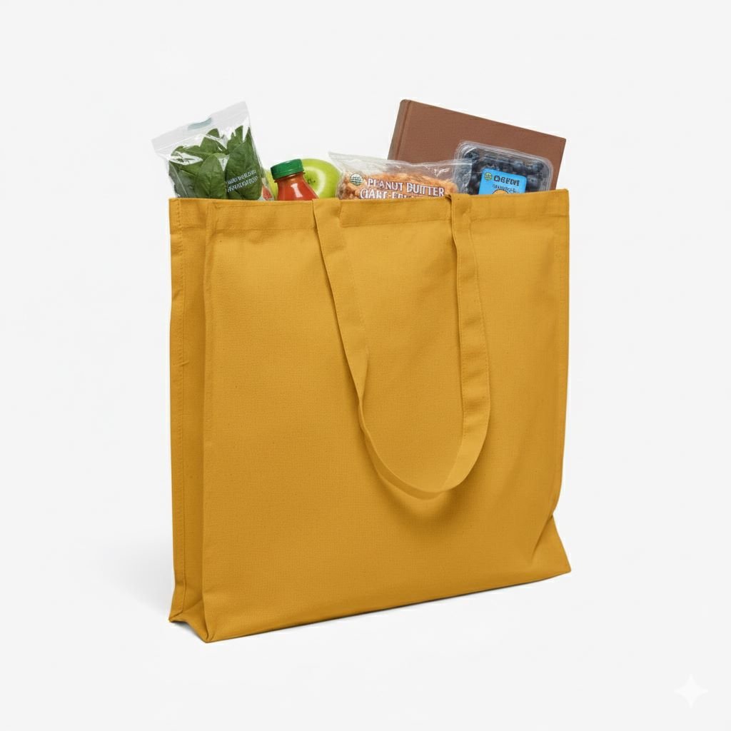 Bolsa de lona roja de 240 gsm con 3 lados, tipo gaceta, para verduras y uso mixto