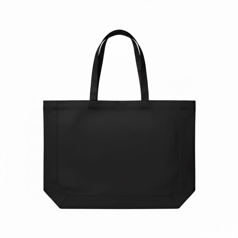 Bolsas de tela de algodón de 200 gsm en color negro